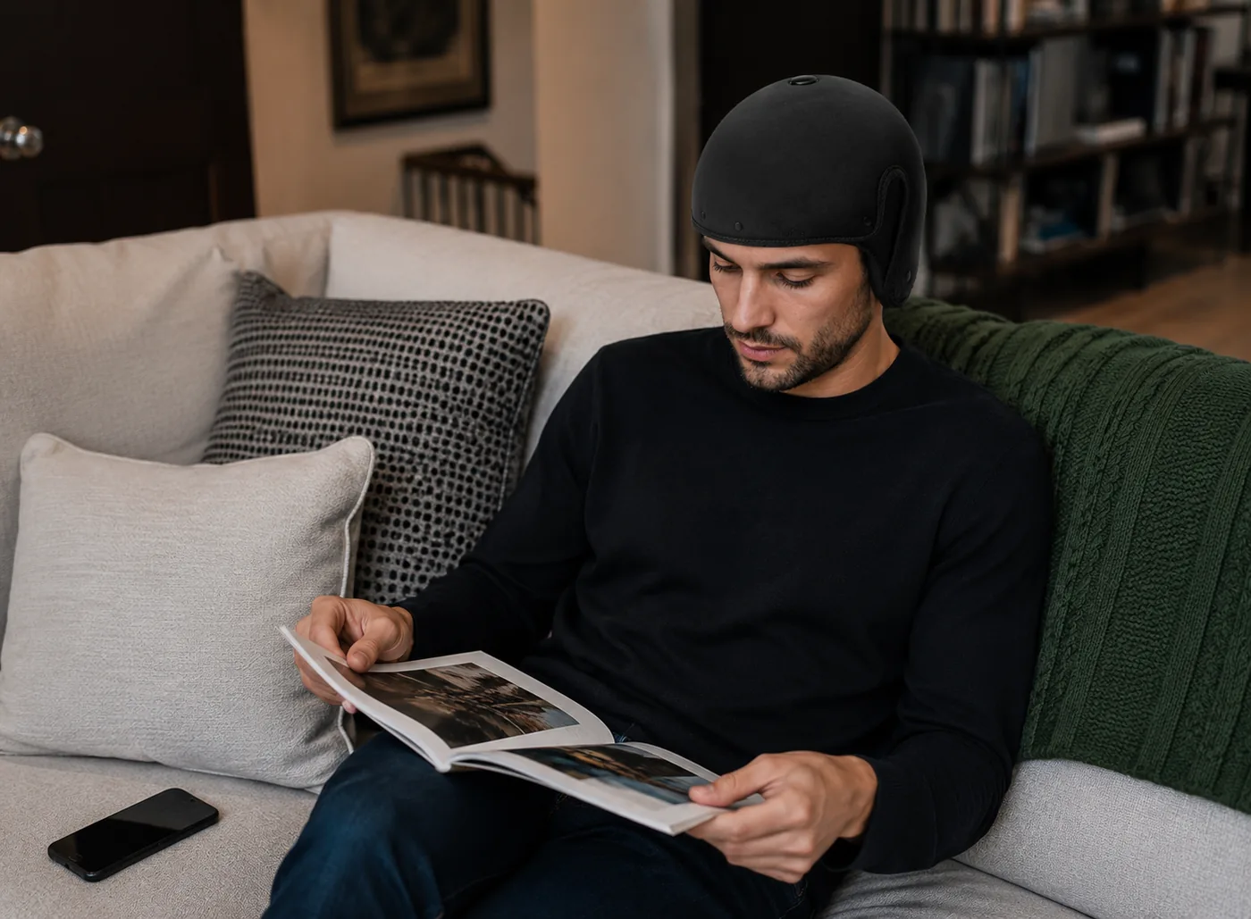 A hair transplant procedure in progress in a modern clinic